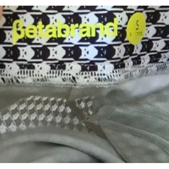 Betabrand Catstooth Skinny-Leg Pencil Dress Yoga Pant Small Short Petite New - Picture 5 of 6